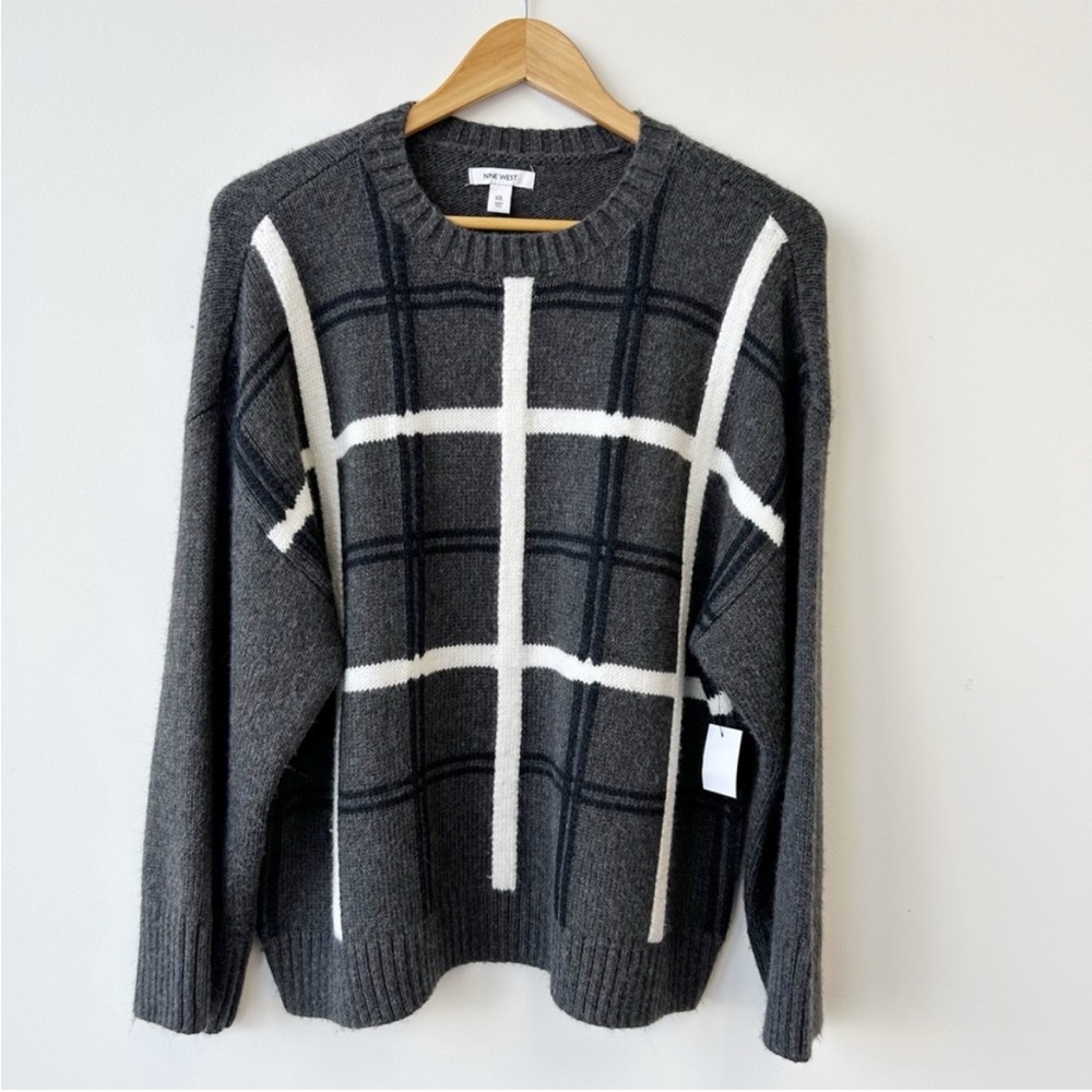 Nine West • Charcoal Gray Wide Sleeve Sweater